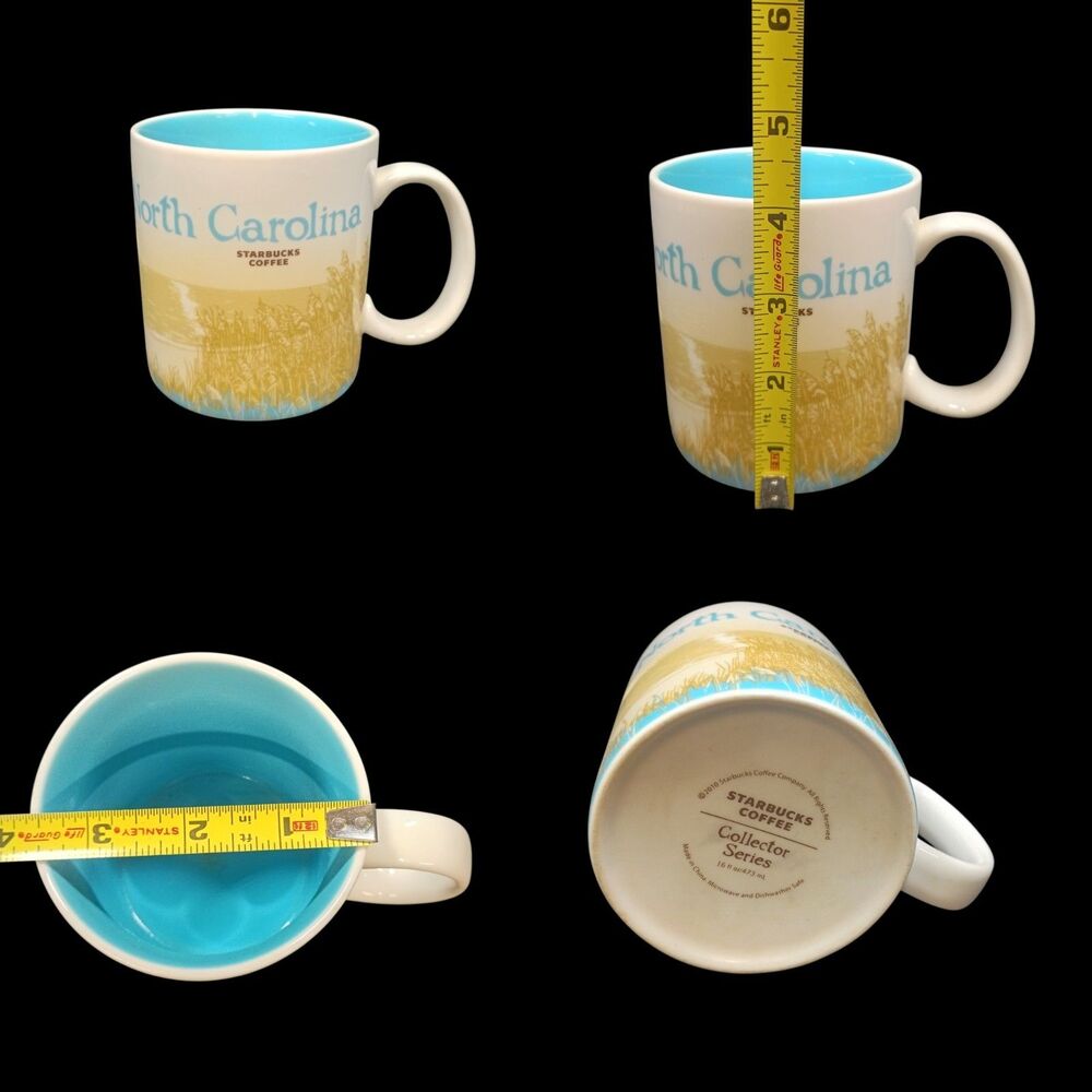 Starbucks North Carolina Global Icon Collector Series Ceramic Coffee Mug 16oz